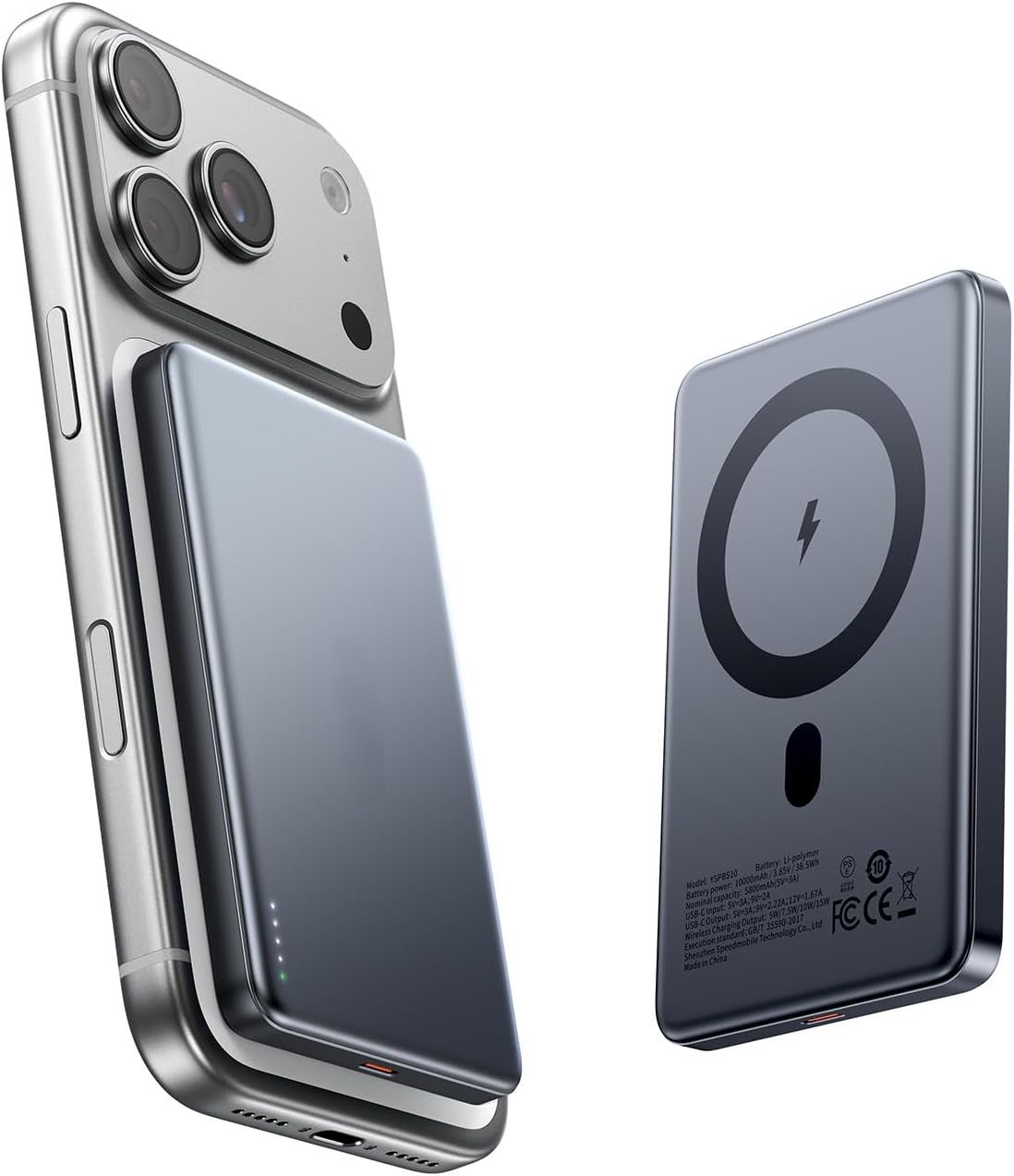 10,000mAh Magnetic Power Bank,Portable Charger iPhone 17 Air Accessories