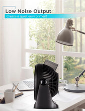 Load image into Gallery viewer, 7-Inch Portable Turbo Fan, 3-Speed Settings, Desktop Personal Cooling for Table with 90° Tilt Angle Fan Head
