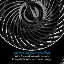 Load image into Gallery viewer, Clip Personal Air Circulator Fan with Multi-Surface Clip, Quiet Portable Fan for Office or Bedroom, 3 Speeds, Black